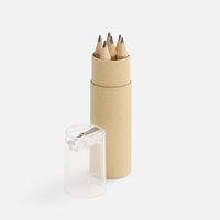 Набор карандашей Pencilvania Office с точилкой, прозрачный